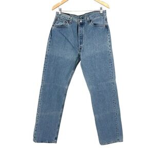 Vintage Levis 501 Mens Jeans Made in USA Button Fly Denim 36x34 (34x32) 80s 90s
